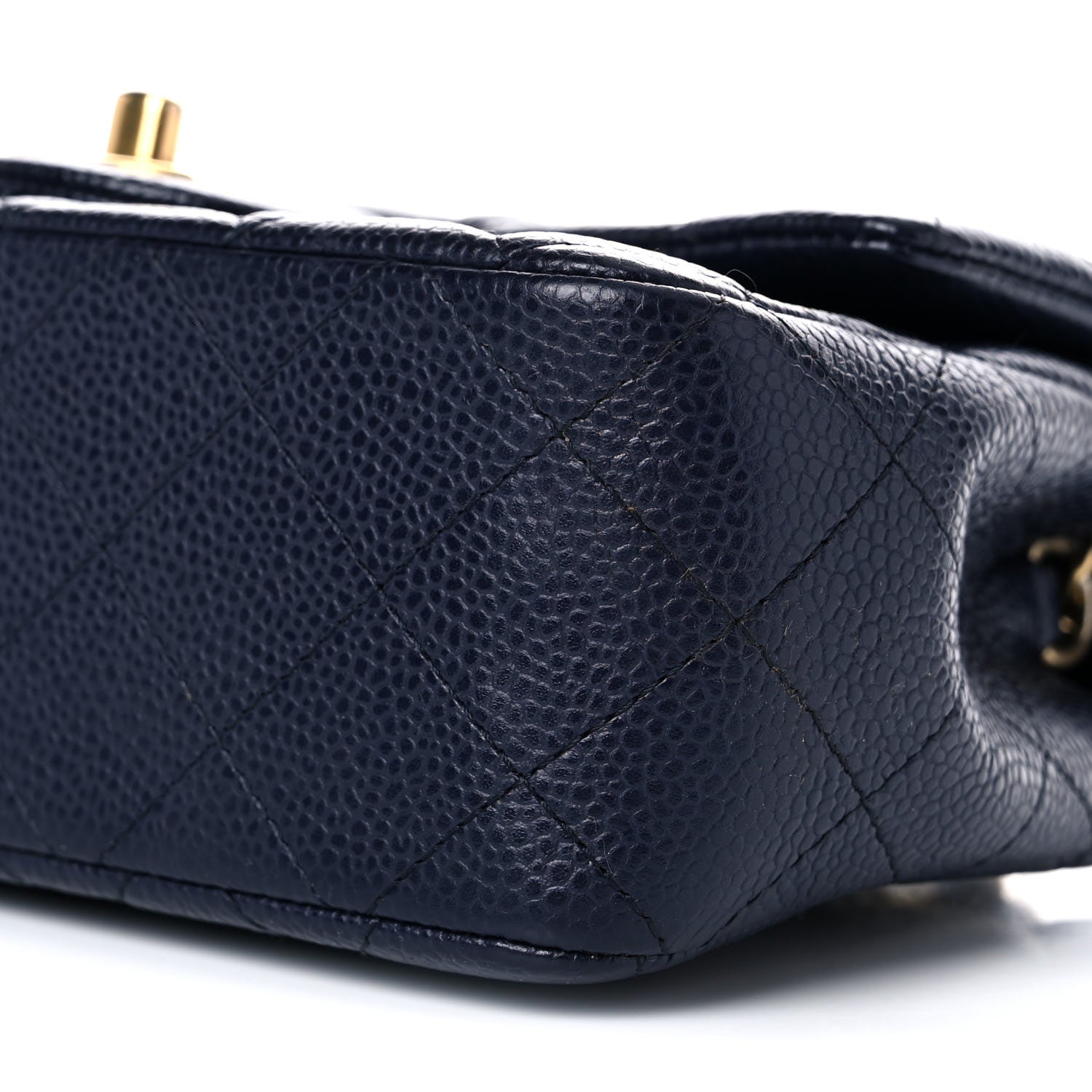 Chanel Caviar Quilted Mini Rectangular Flap Navy 9 of 9