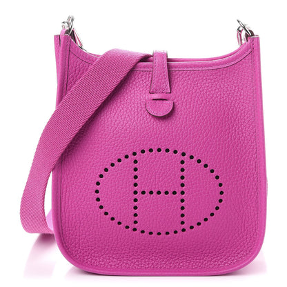 Hermes Taurillon Clemence Evelyne TPM Magnolia 1 of 7
