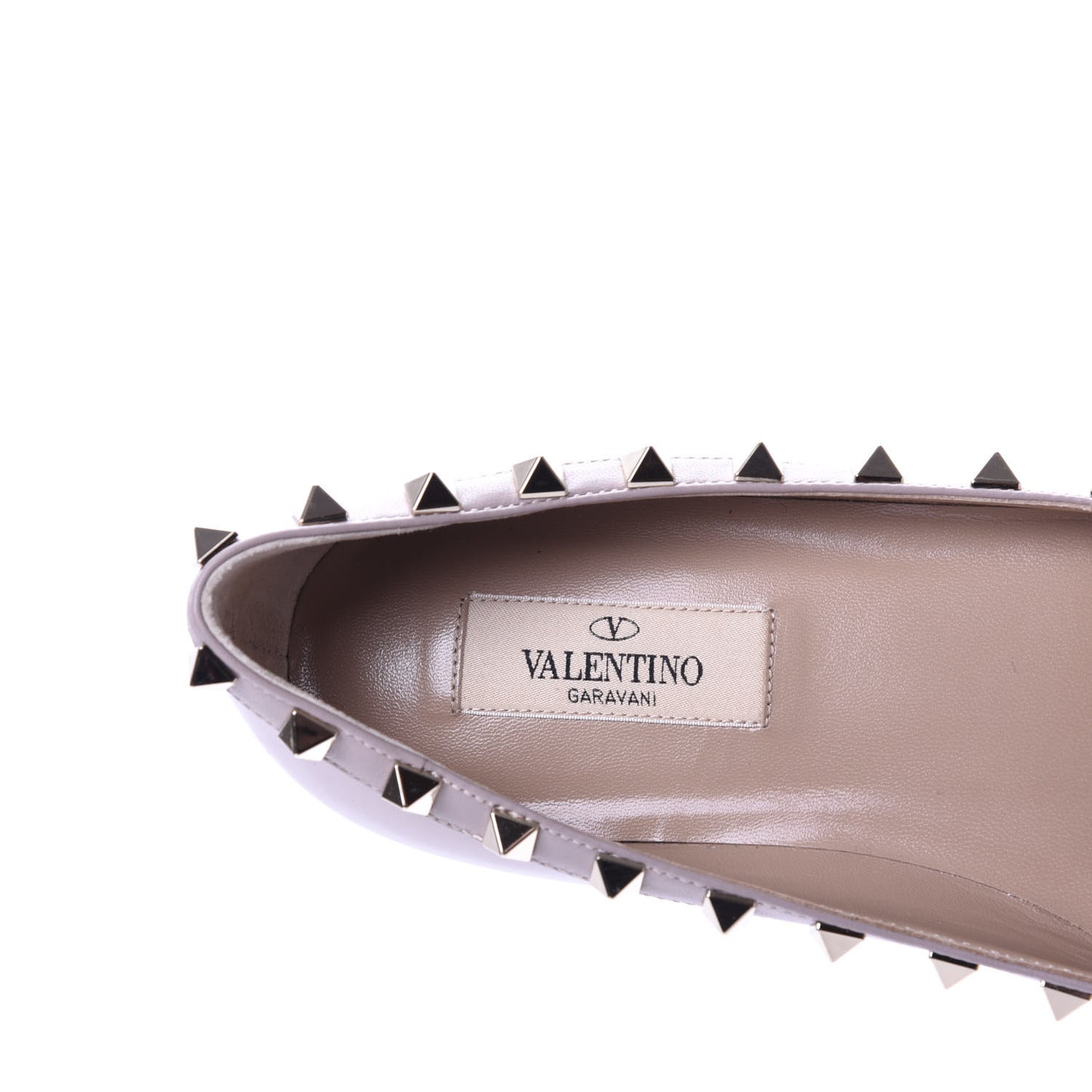 Patent Rockstud Ballerina Flats 37 Poudre