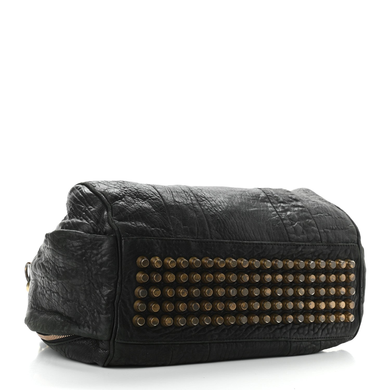 Alexander Wang Pebbled Lambskin Rocco Black Antique Brass Hardware 4 of 11