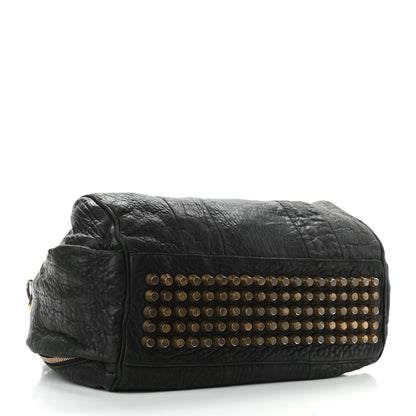 Alexander Wang Pebbled Lambskin Rocco Black Antique Brass Hardware 4 of 11