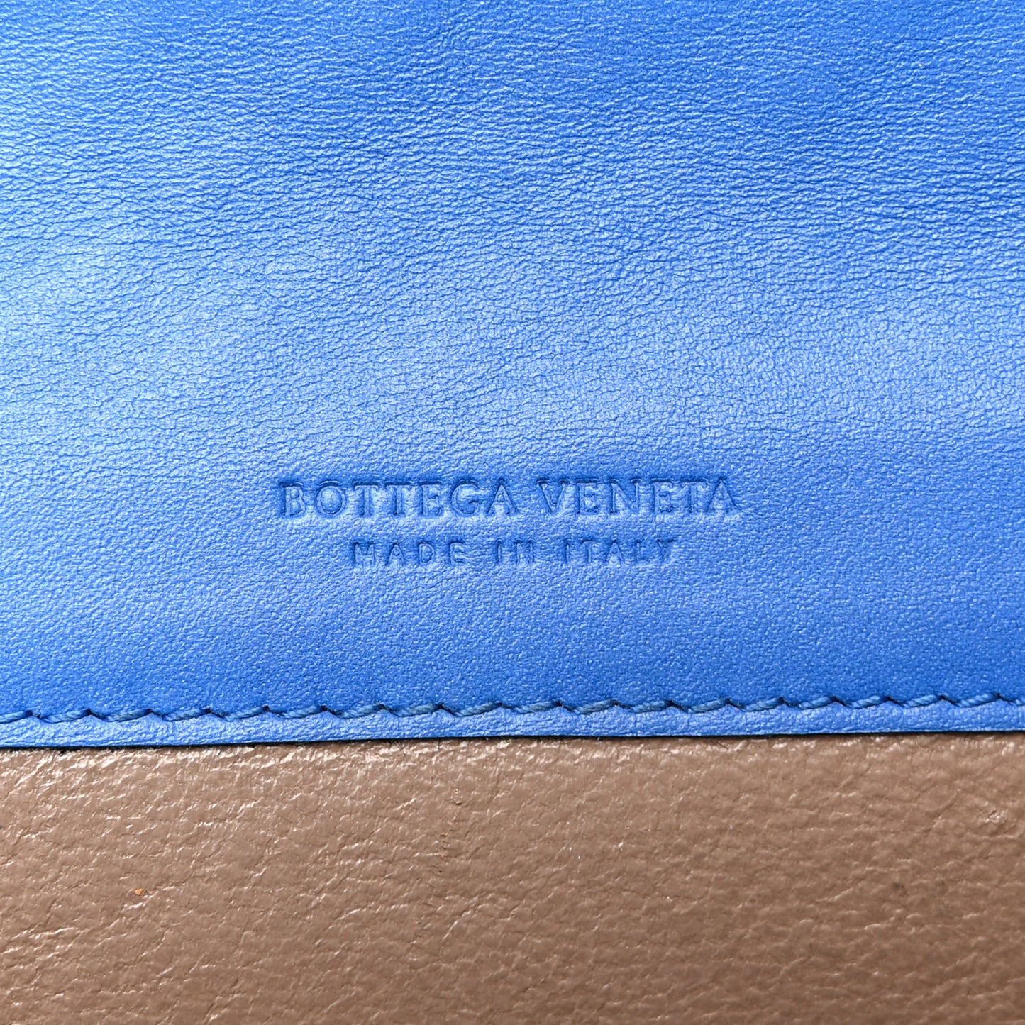 Nappa Intrecciato Continental Flap Wallet Bluette