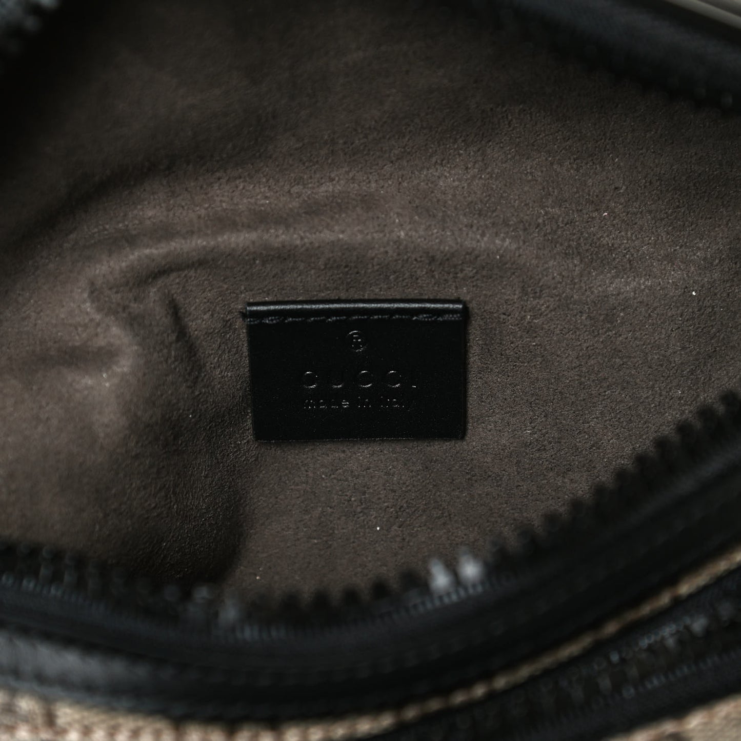 GG Supreme Monogram Belt Bag Black