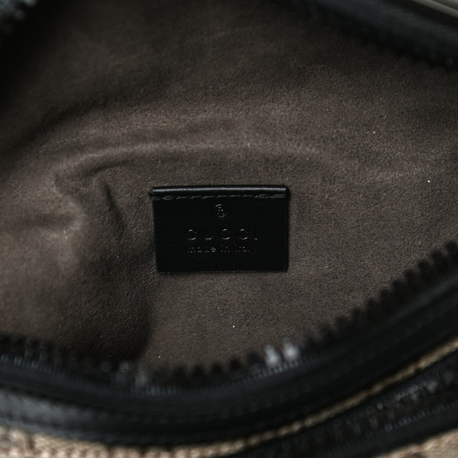 Gucci GG Supreme Monogram Belt Bag Black 6 of 13