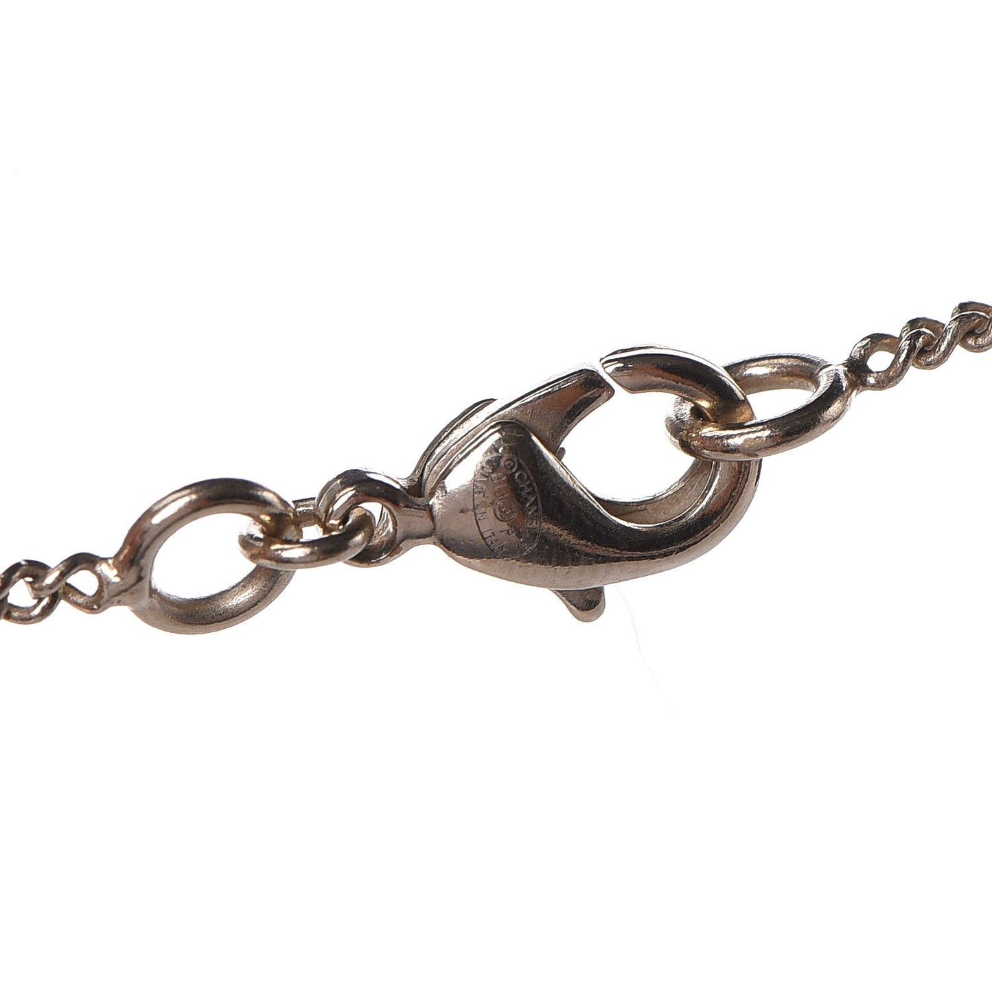 Chain No 5 CC Necklace Red Gold