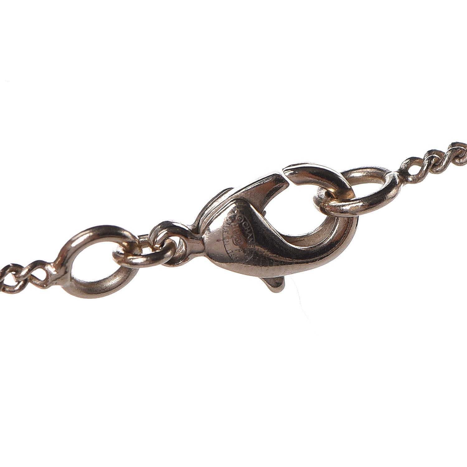 Chanel Chain No 5 CC Necklace Red Gold 5 of 6