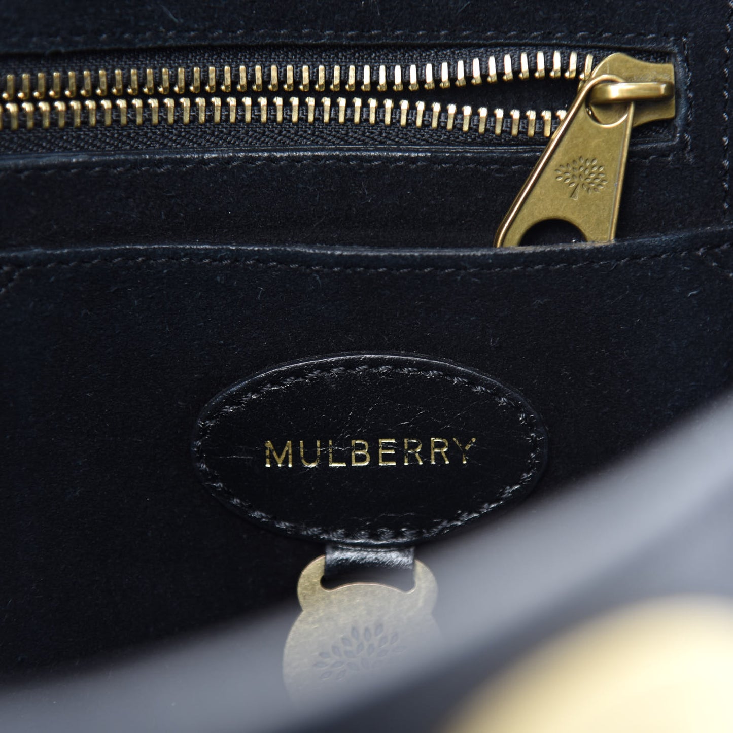 Natural Leather Small Bayswater Black