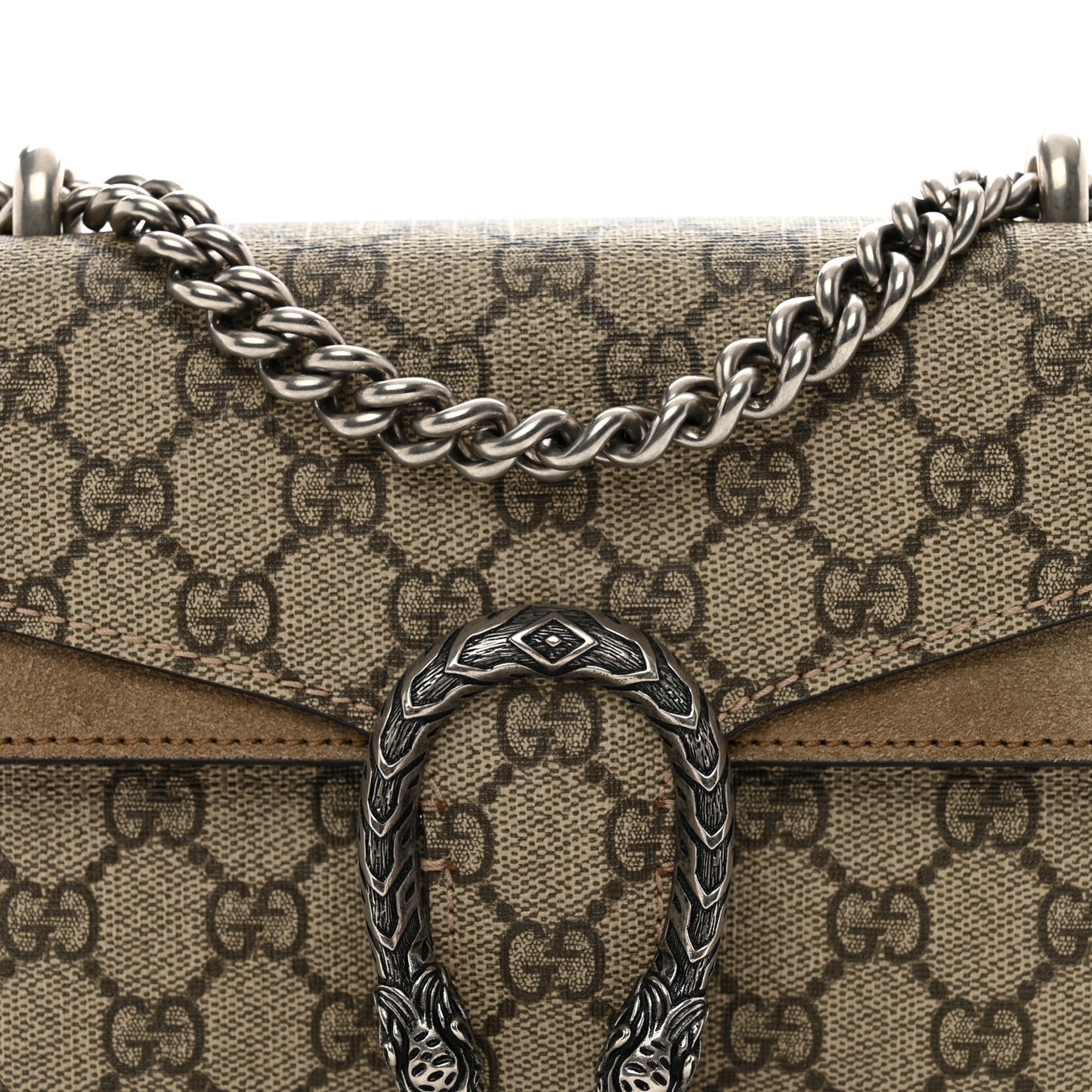 GG Supreme Monogram Mini Dionysus Shoulder Bag Taupe