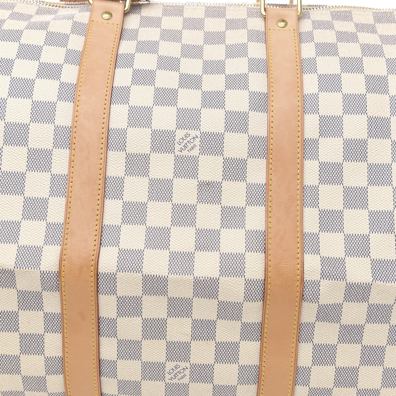 Louis Vuitton Damier Azur Keepall Bandouliere 55 13 of 16