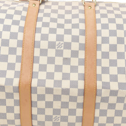 Louis Vuitton Damier Azur Keepall Bandouliere 55 13 of 16