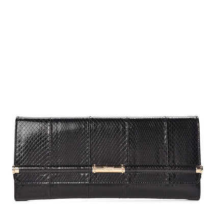 Gucci Snakeskin Broadway Clutch Black 1 of 13