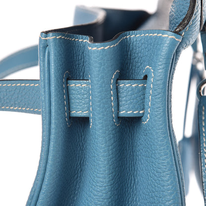 Hermes Togo Kelly Retourne 32 Blue Jean 17 of 43