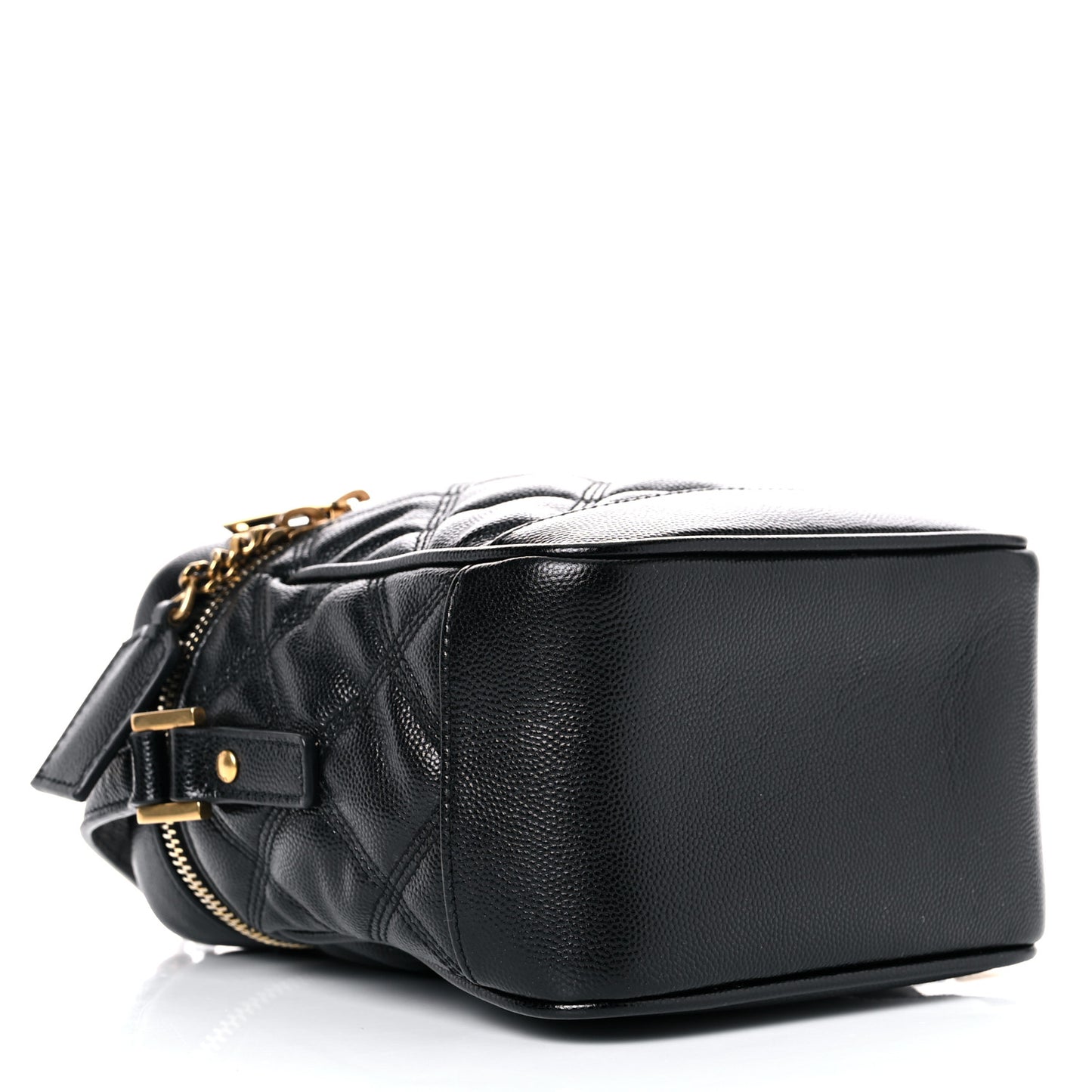 Grain de Poudre Quilted 80's Vanity Bag Black