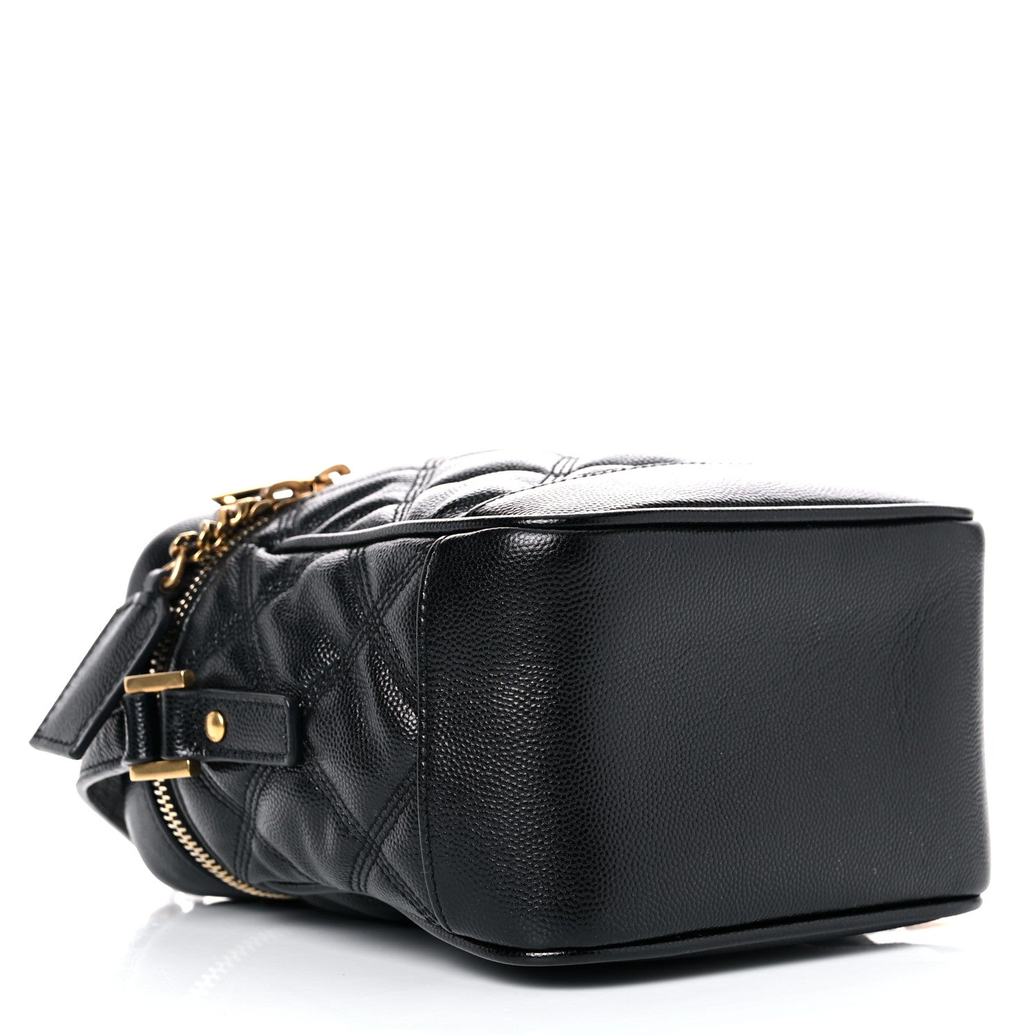 Saint Laurent Grain de Poudre Quilted 80's Vanity Bag Black 4 of 16