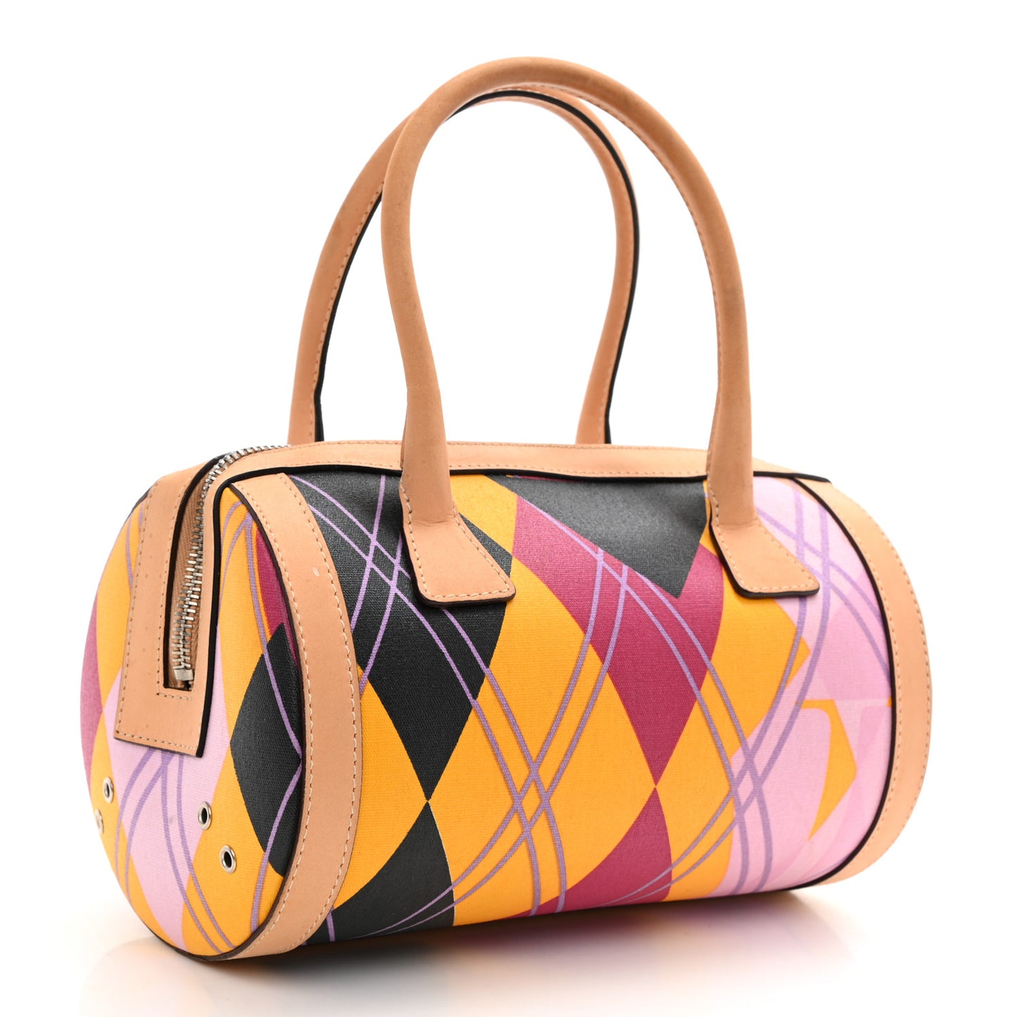 Coated Canvas Argyle Boston Multicolor