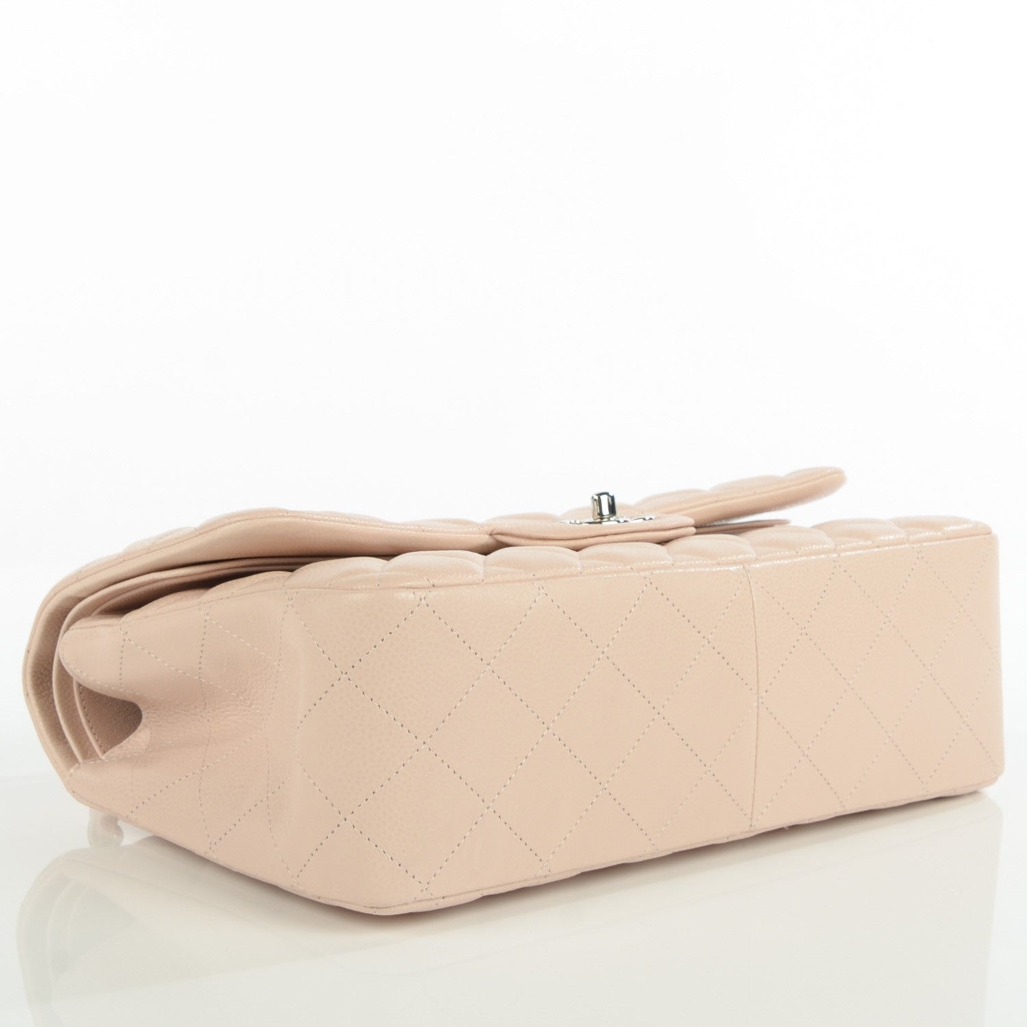 Chanel Caviar Quilted Jumbo Double Flap Light Pink 4 of 9