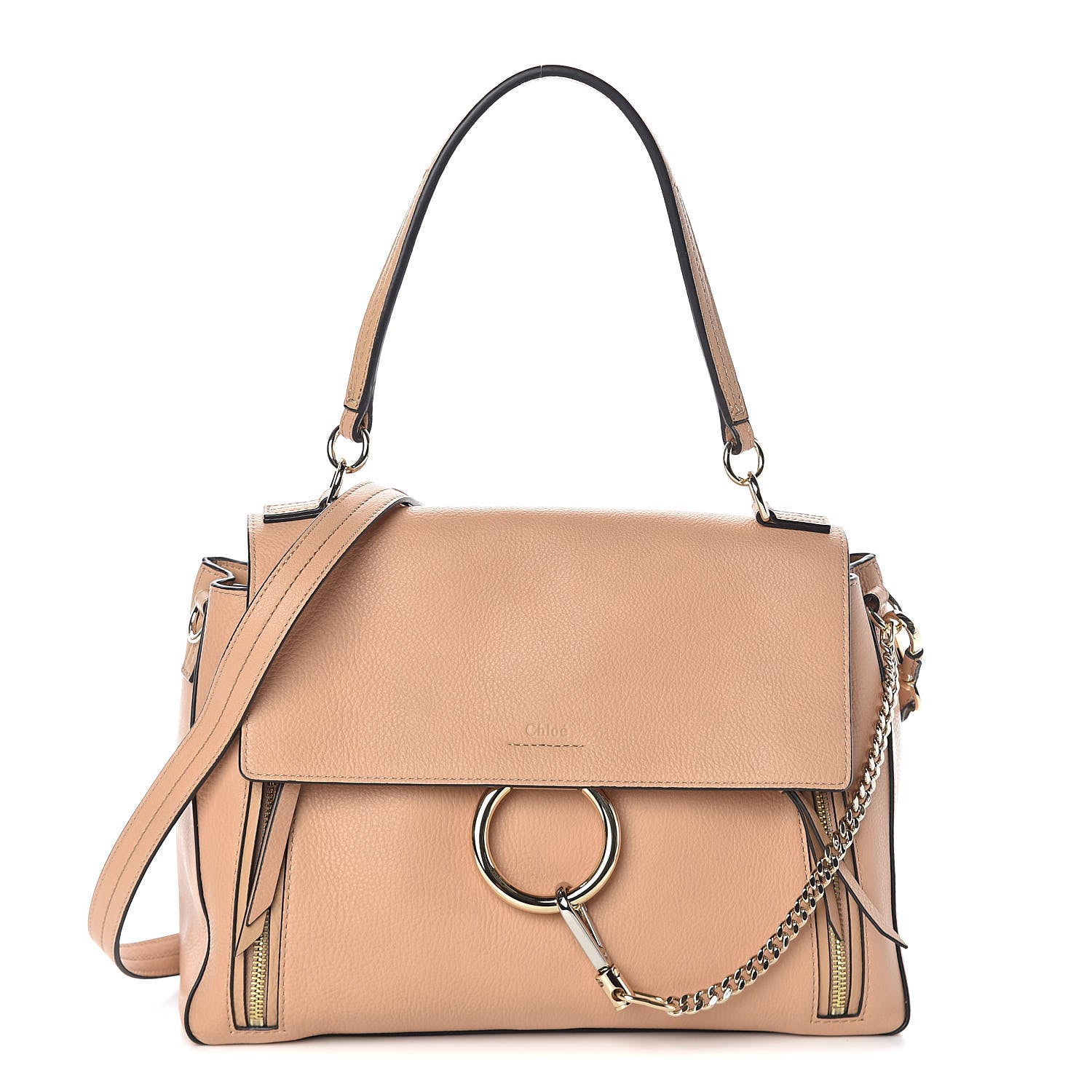 Chloe Calfskin Medium Faye Day Shoulder Bag Blush Nude 1 of 9