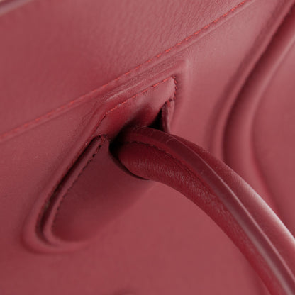 Celine Supple Calfskin Medium Phantom Luggage Red 10 of 13