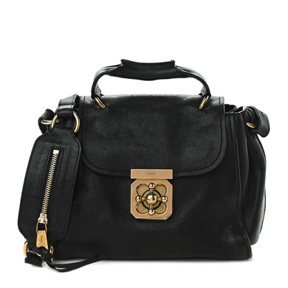 Chloe Calfskin Elsie Satchel Black 2 of 15