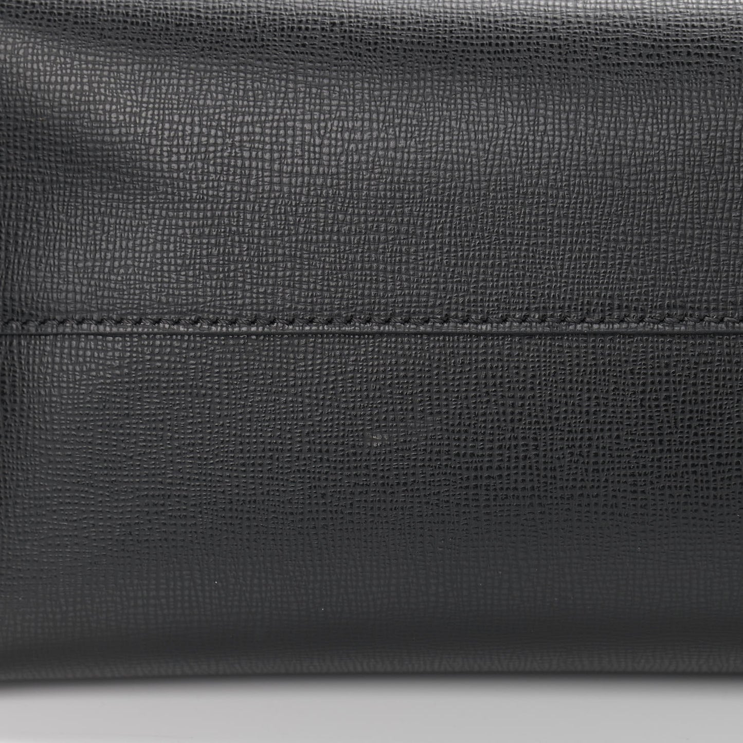 Grained Calfskin Small T Tote Black