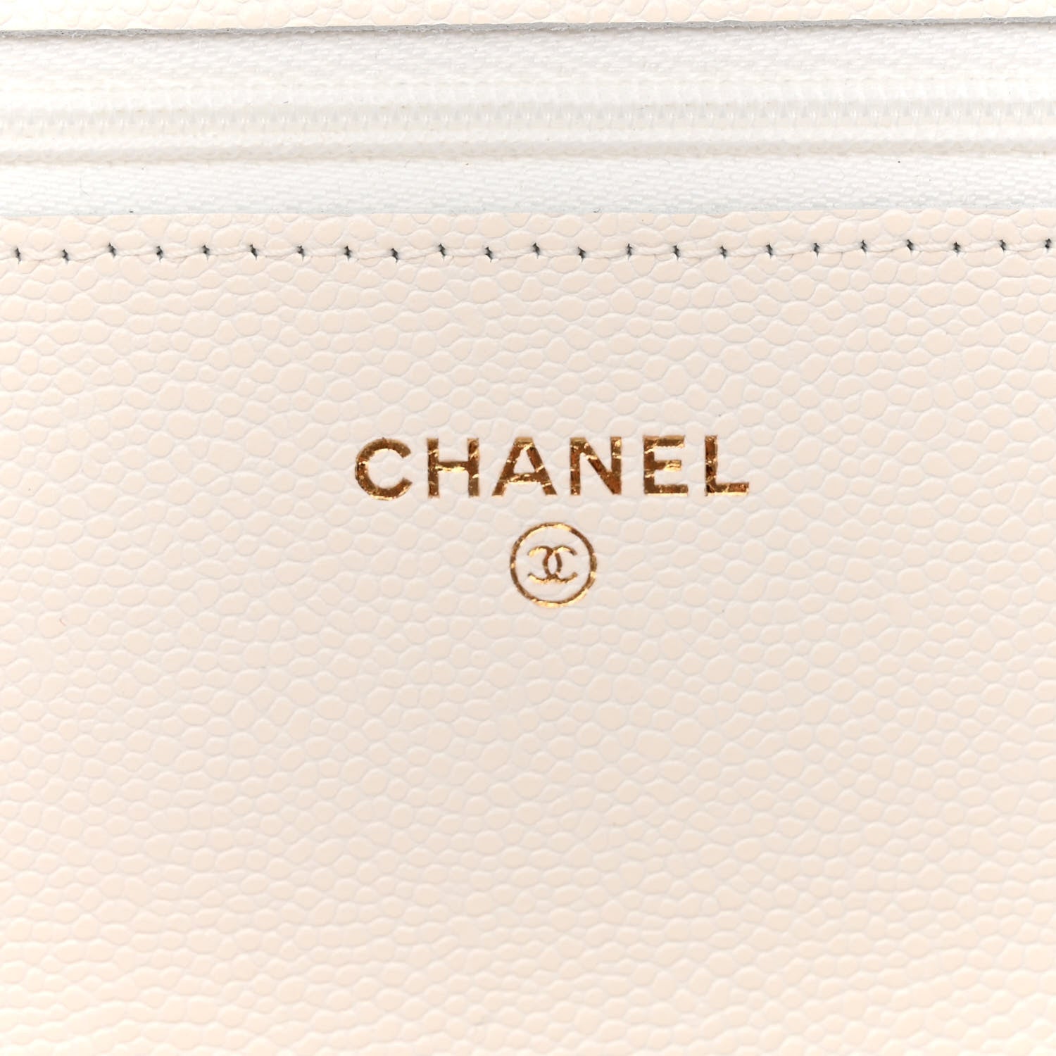 Chanel Caviar Quilted Wallet On Chain WOC White 6 of 11