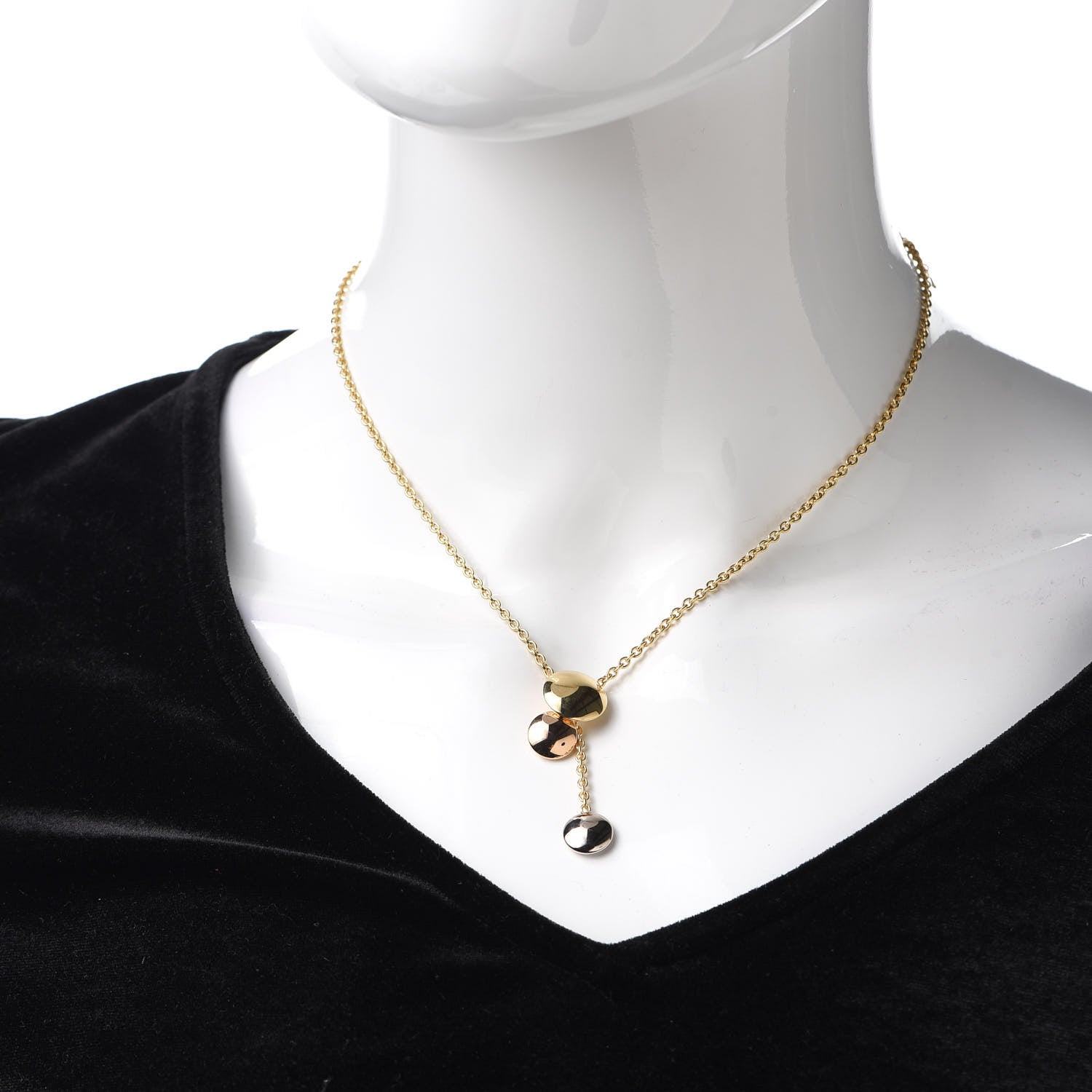 Cartier 18K Pink Yellow White Gold Sweet Trinity Drop Necklace 2 of 5