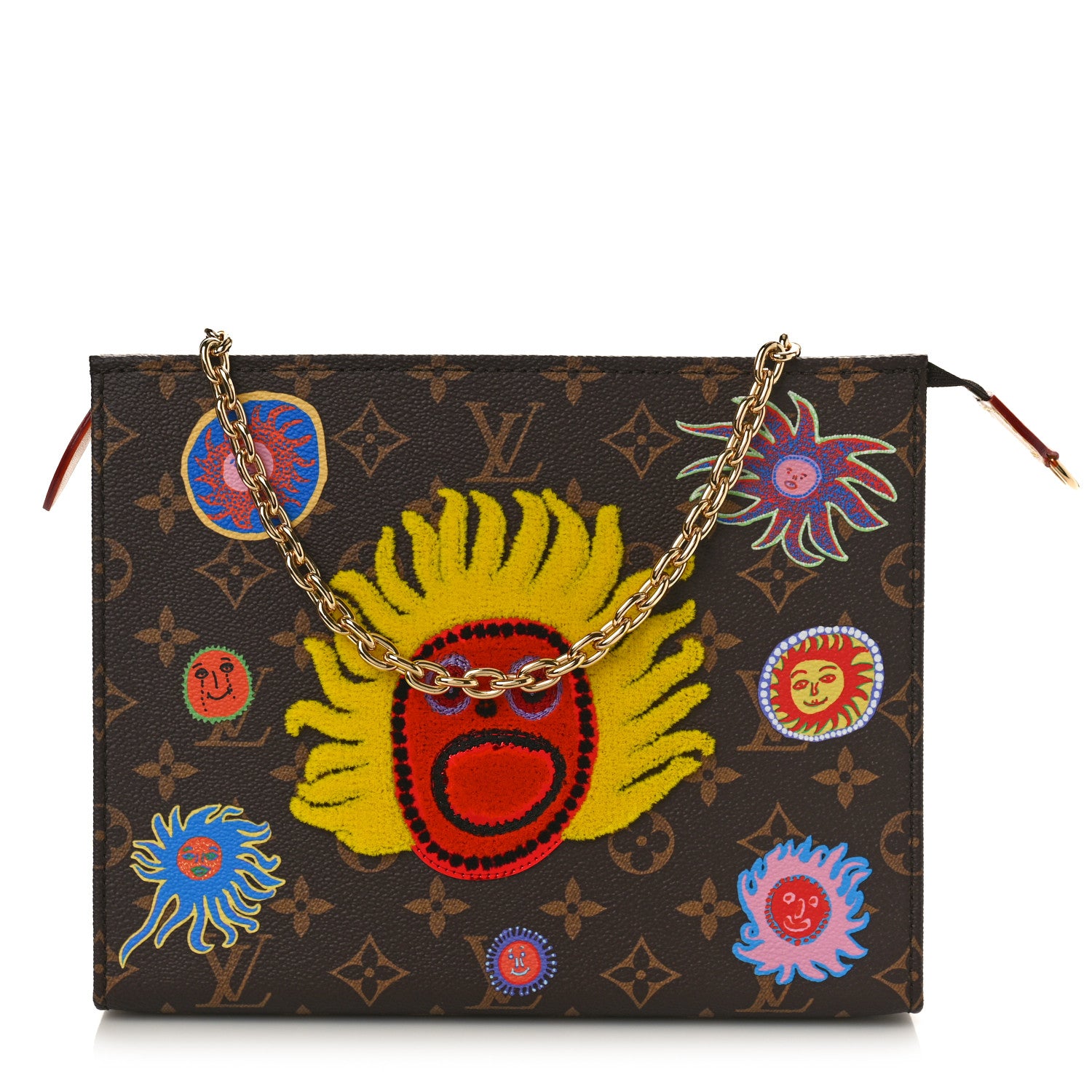 Louis Vuitton LV X YK Monogram Embroidered My Eternal Soul Toiletry Pouch On Chain Multicolor 2 of 10