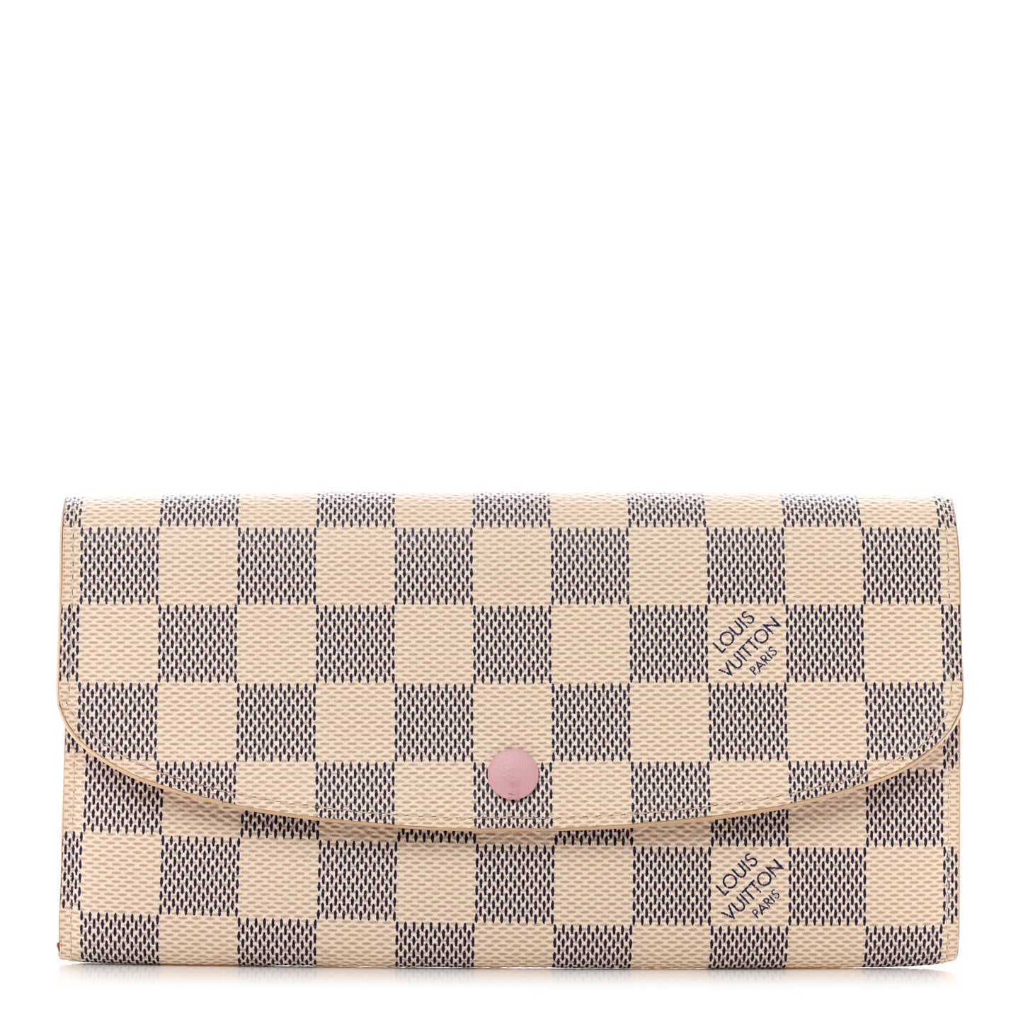 Damier Azur Emilie Wallet Rose Ballerine