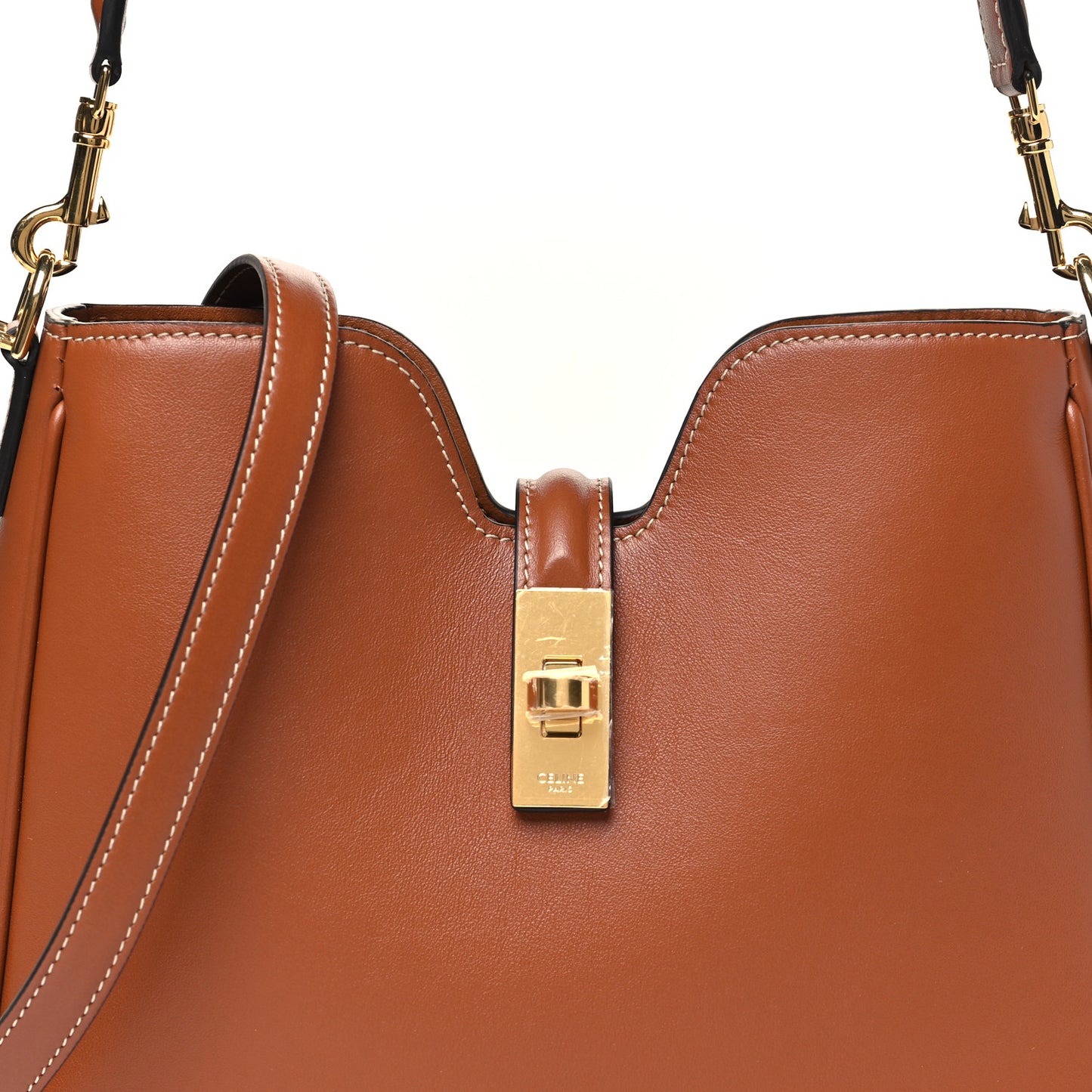 Smooth Calfskin Small Camille 16 Soft Bag Tan