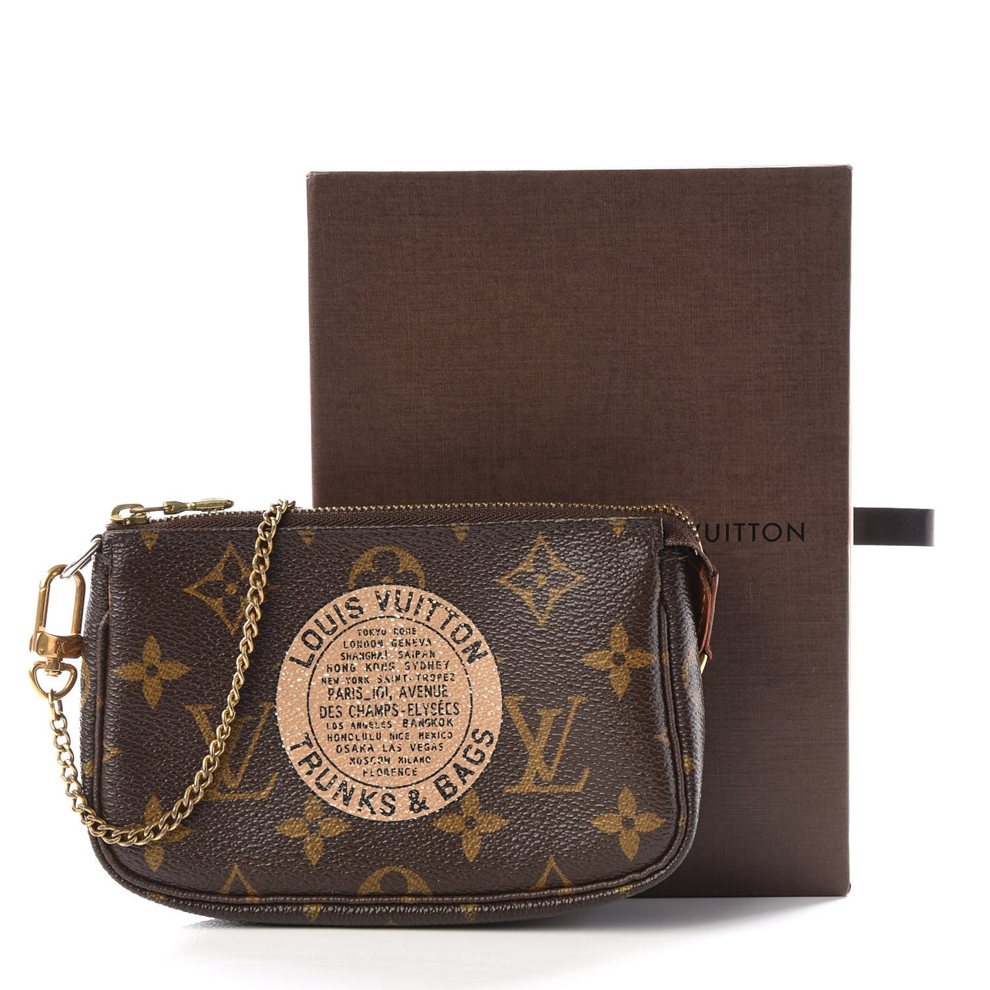 Monogram Complice Trunks and Bags Mini Pochette Accessories Beige