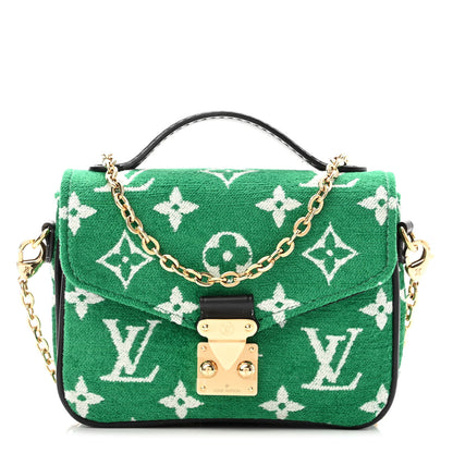 Louis Vuitton Monogram Jacquard Velvet Micro Metis Green 1 of 9