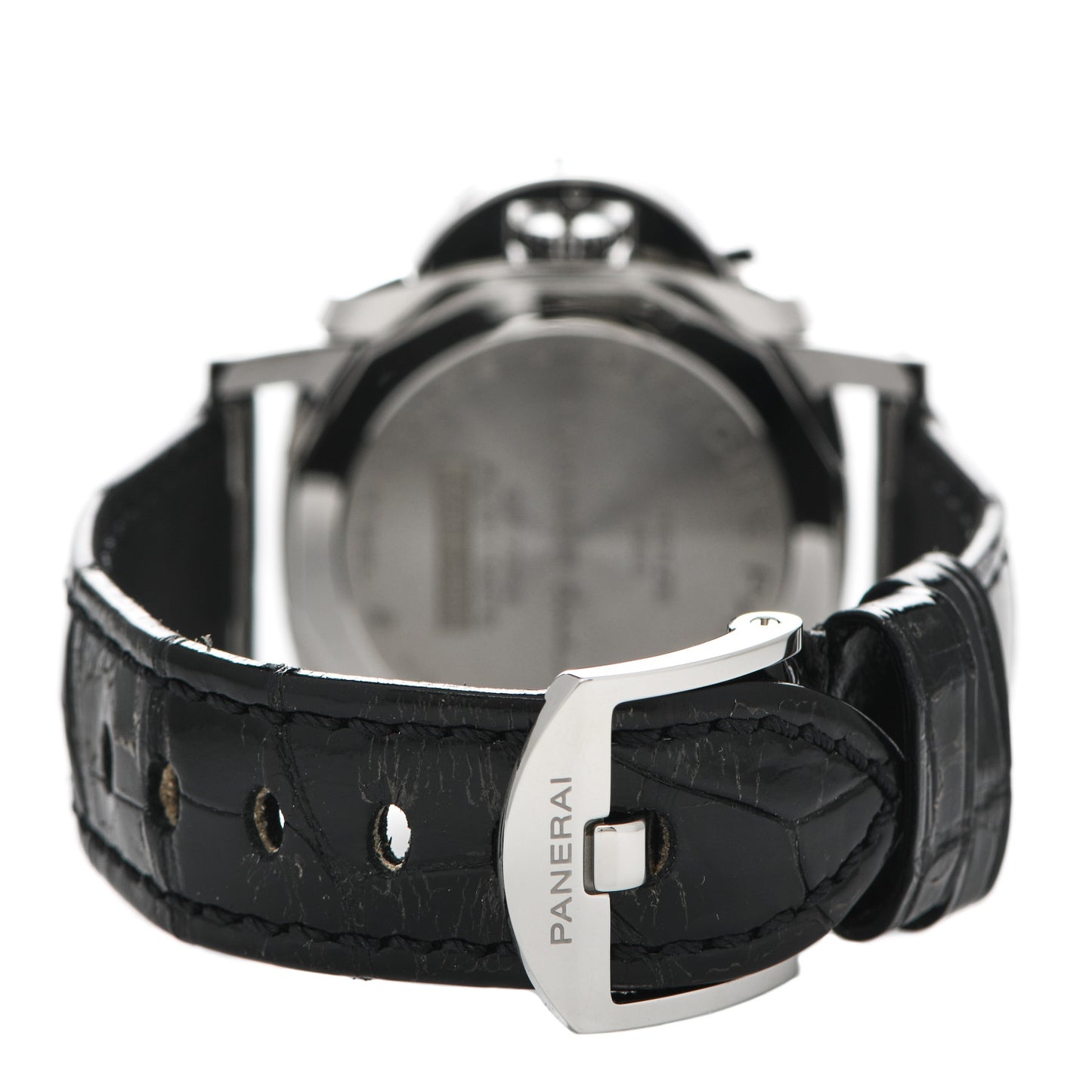 Stainless Steel Alligator 38mm Luminor Automatic Watch Grey PAM01247