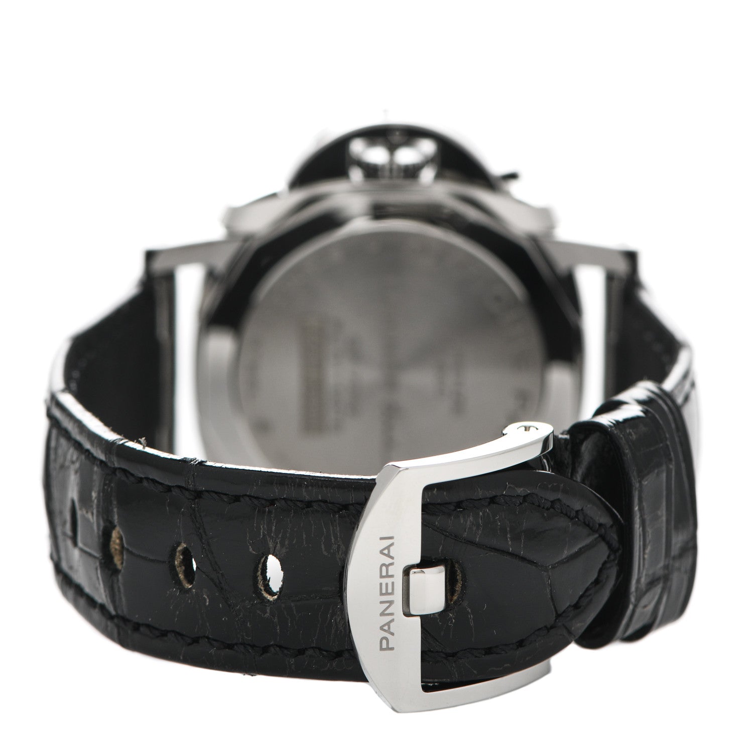 Panerai Stainless Steel Alligator 38mm Luminor Automatic Watch Grey PAM01247 3 of 6