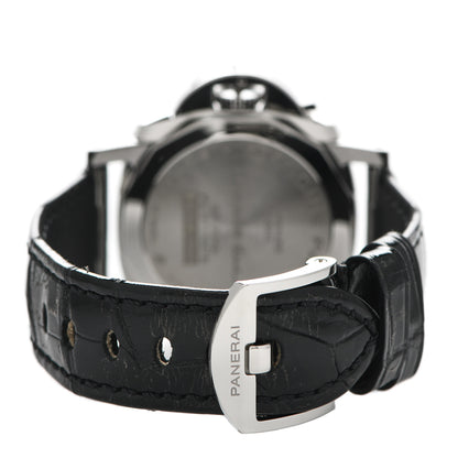 Panerai Stainless Steel Alligator 38mm Luminor Automatic Watch Grey PAM01247 3 of 6