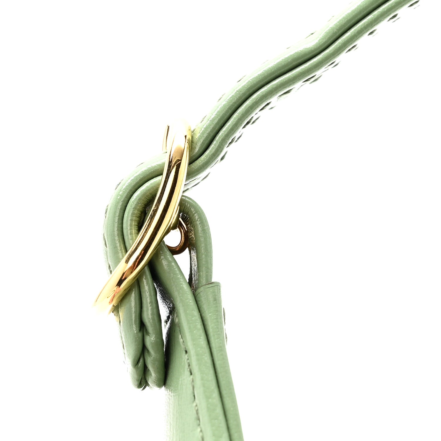 Gucci Boarded Dyana Lux Calfskin Mini Jackie 1961 Hobo Green Soil Grass 11 of 11