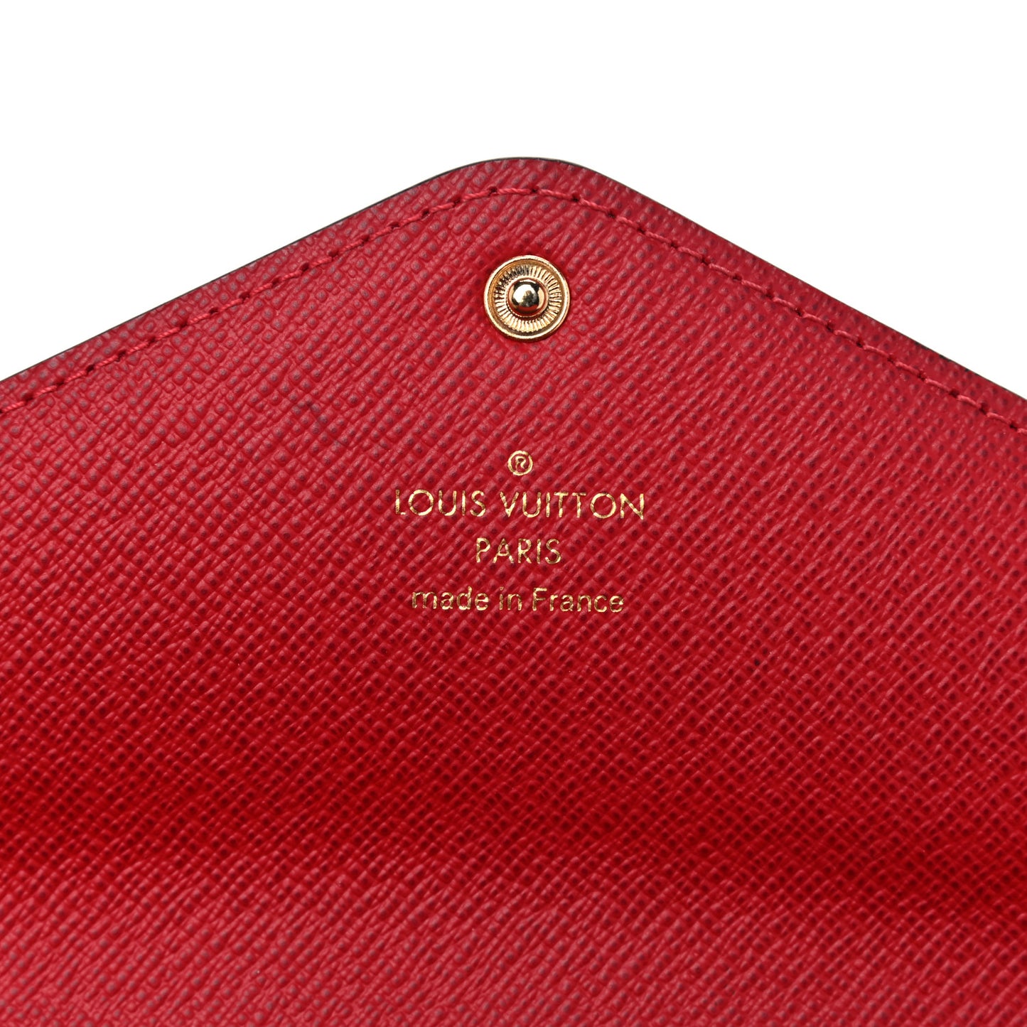 Damier Ebene Josephine Wallet Red