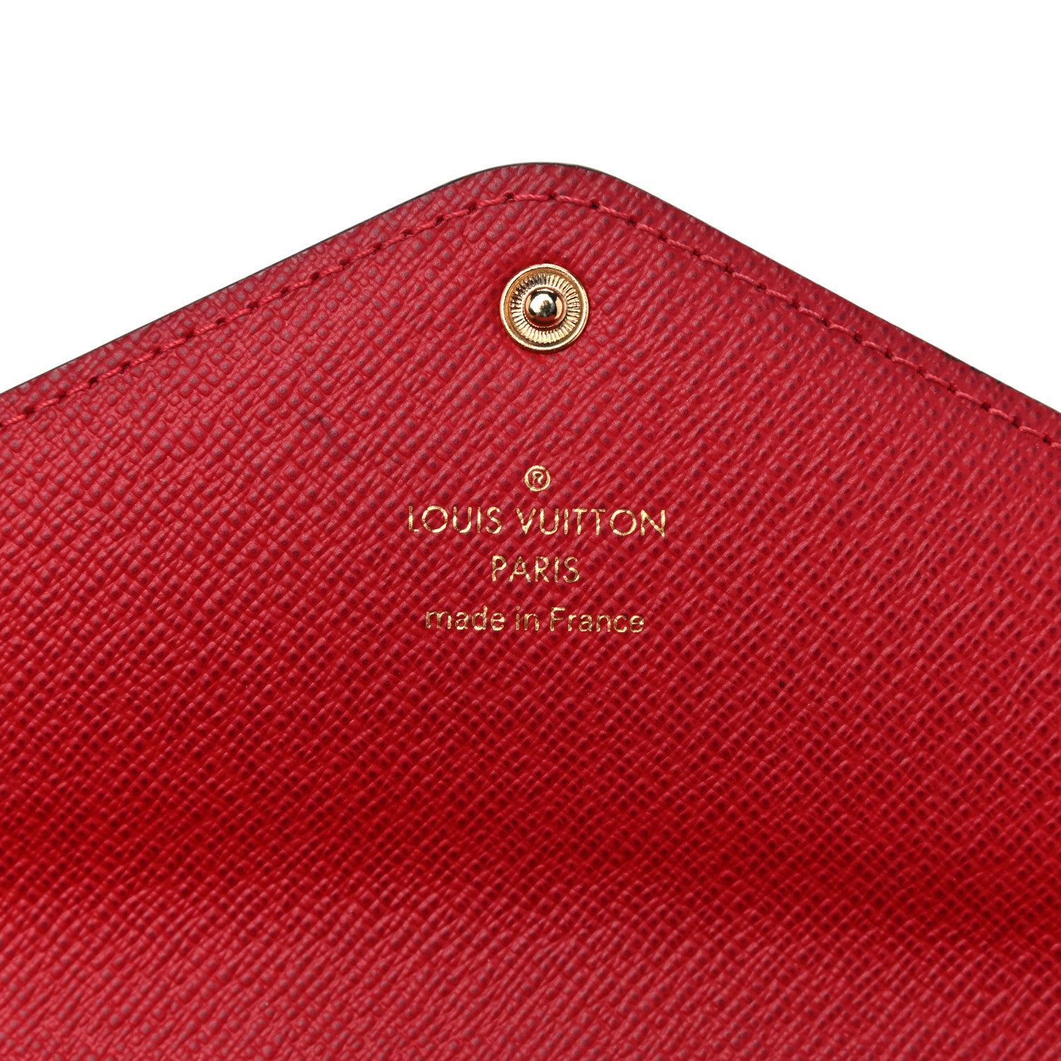 Louis Vuitton Damier Ebene Josephine Wallet Red 6 of 11