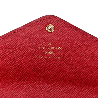 Louis Vuitton Damier Ebene Josephine Wallet Red 6 of 11