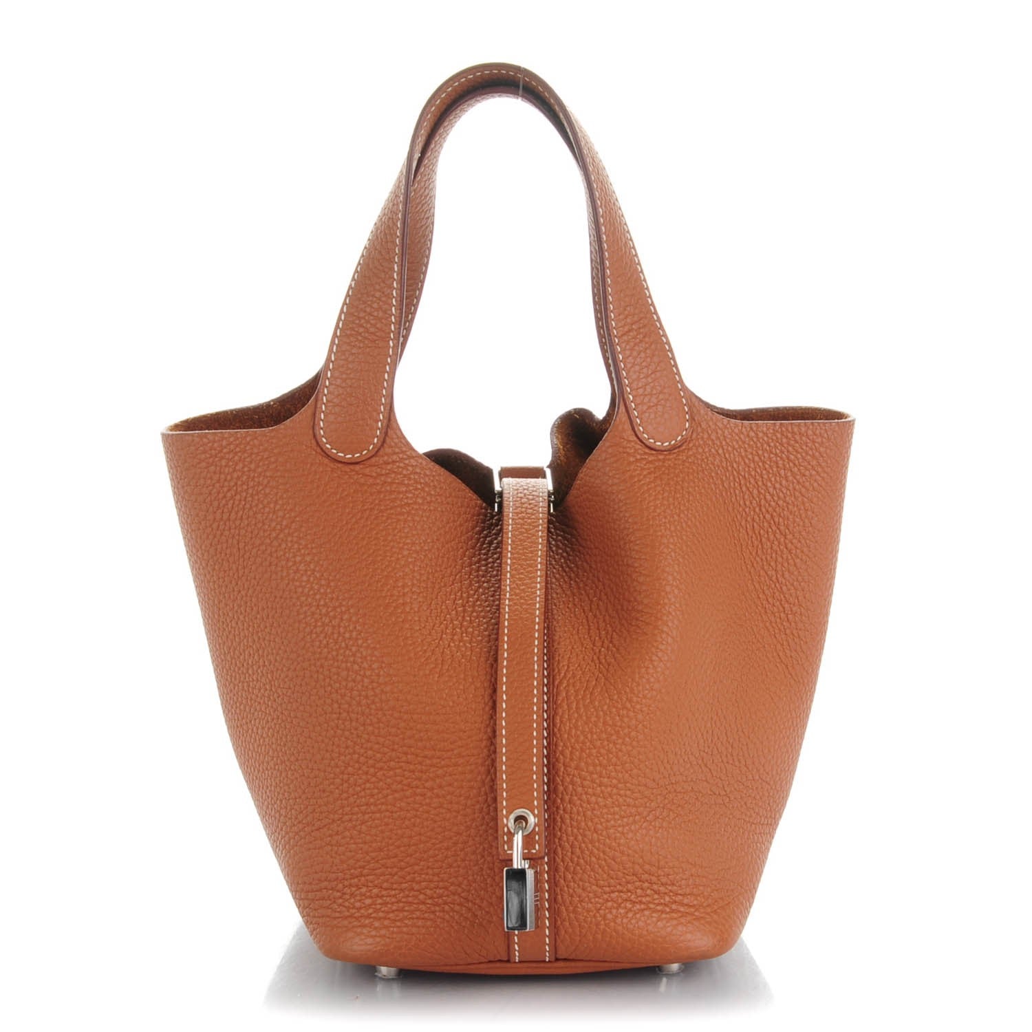Hermes Taurillon Clemence Picotin Lock 18 PM Gold 1 of 7