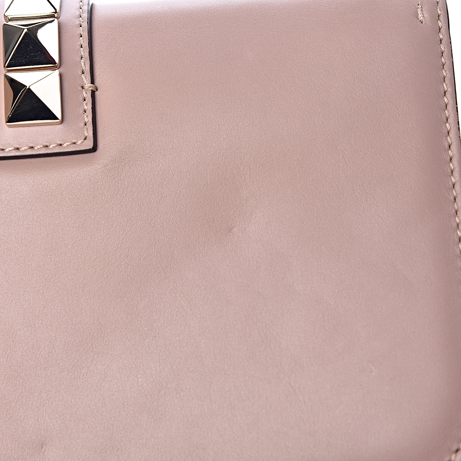 Valentino Garavani Vitello Medium Glam Lock Rockstud Flap Poudre 12 of 13