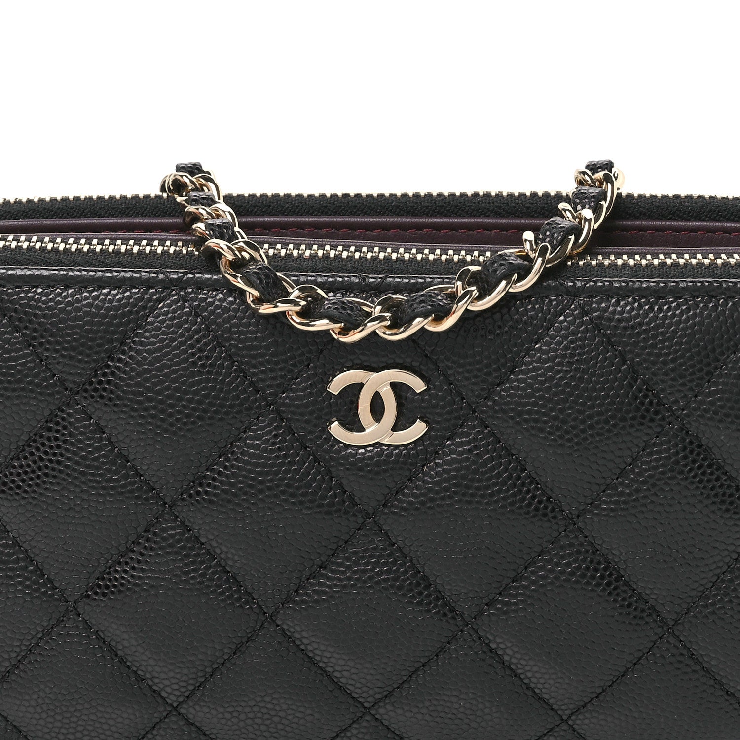 Chanel Caviar Quilted Small Clutch With Chain Black 9 of 11