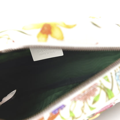 Gucci Canvas Flora Floral Trapuntata Small Zumi Dome Shoulder Bag White 9 of 21