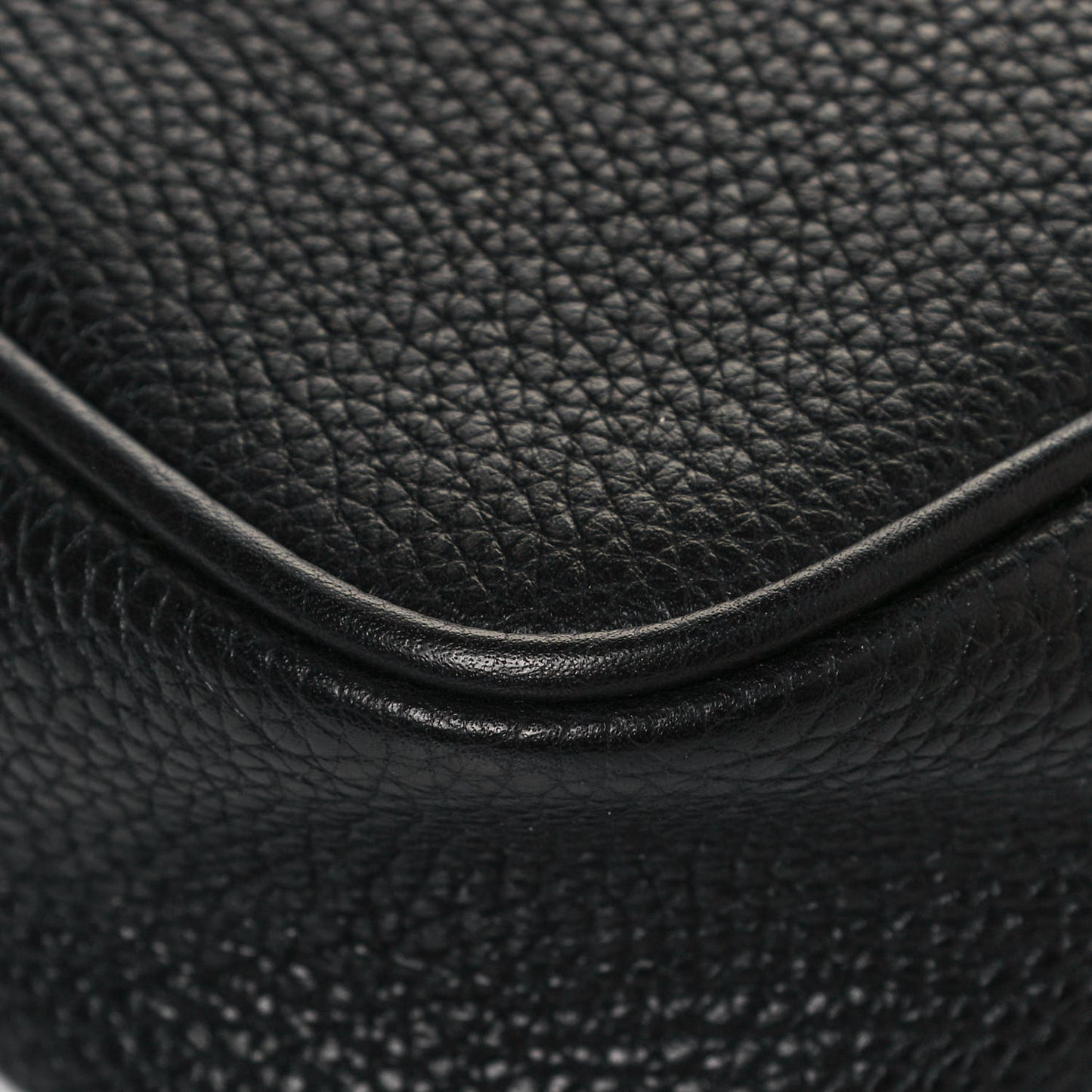 Pebbled Calfskin Mini Soho Disco Bag Black