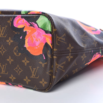Louis Vuitton Monogram Roses Neverfull MM 6 of 10