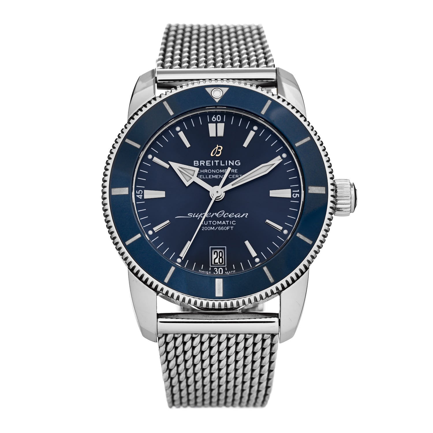 Breitling Stainless Steel 42mm Superocean Heritage II B20 Automatic Watch Blue AB2010161C1A1 1 of 5