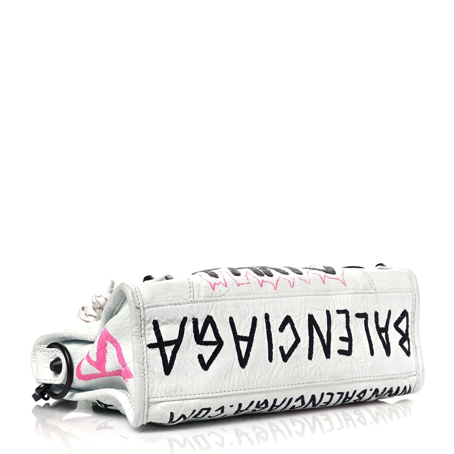 Agneau Graffiti All Over Classic Hardware Mini City White Multicolor