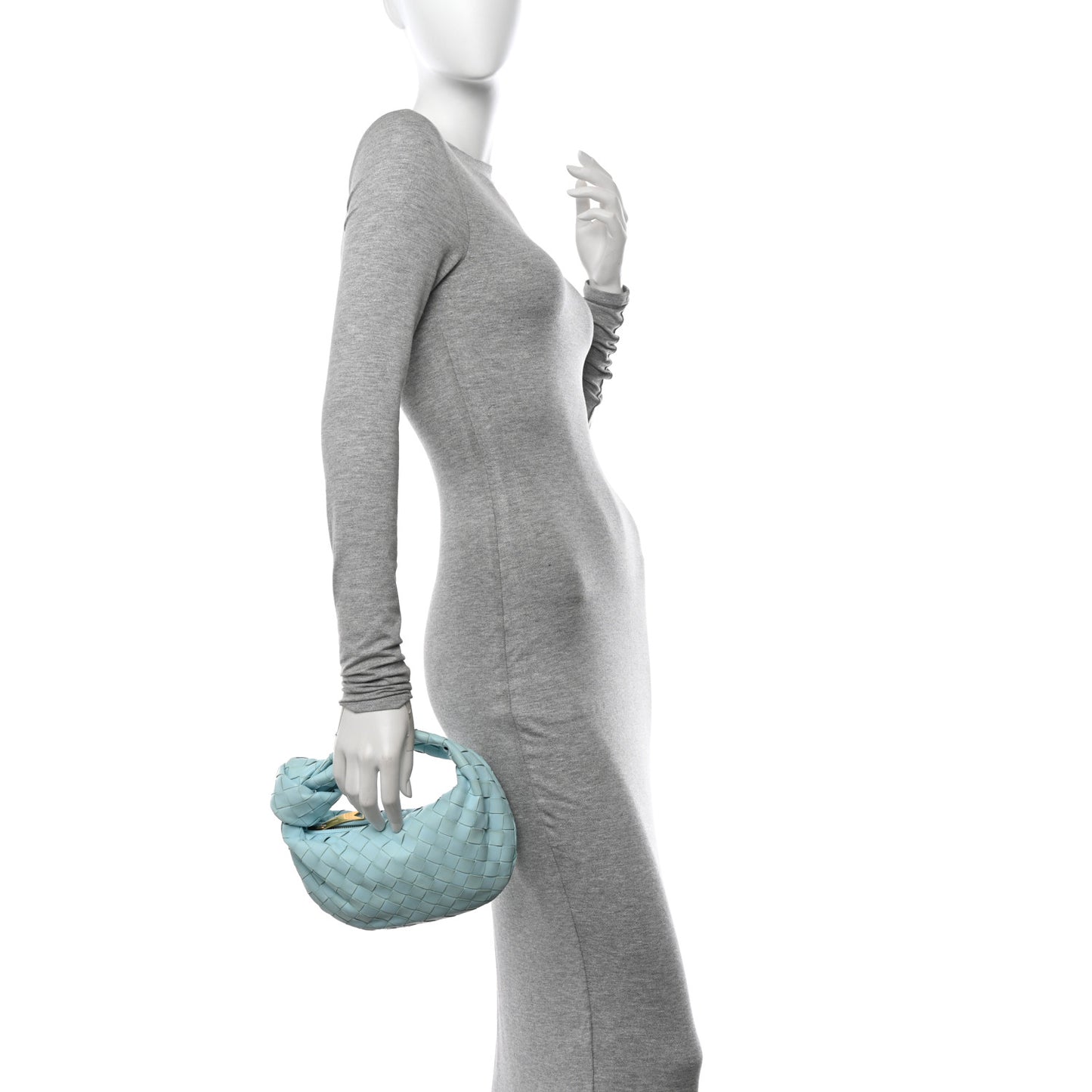 Nappa Intrecciato Mini Jodie Pale Blue