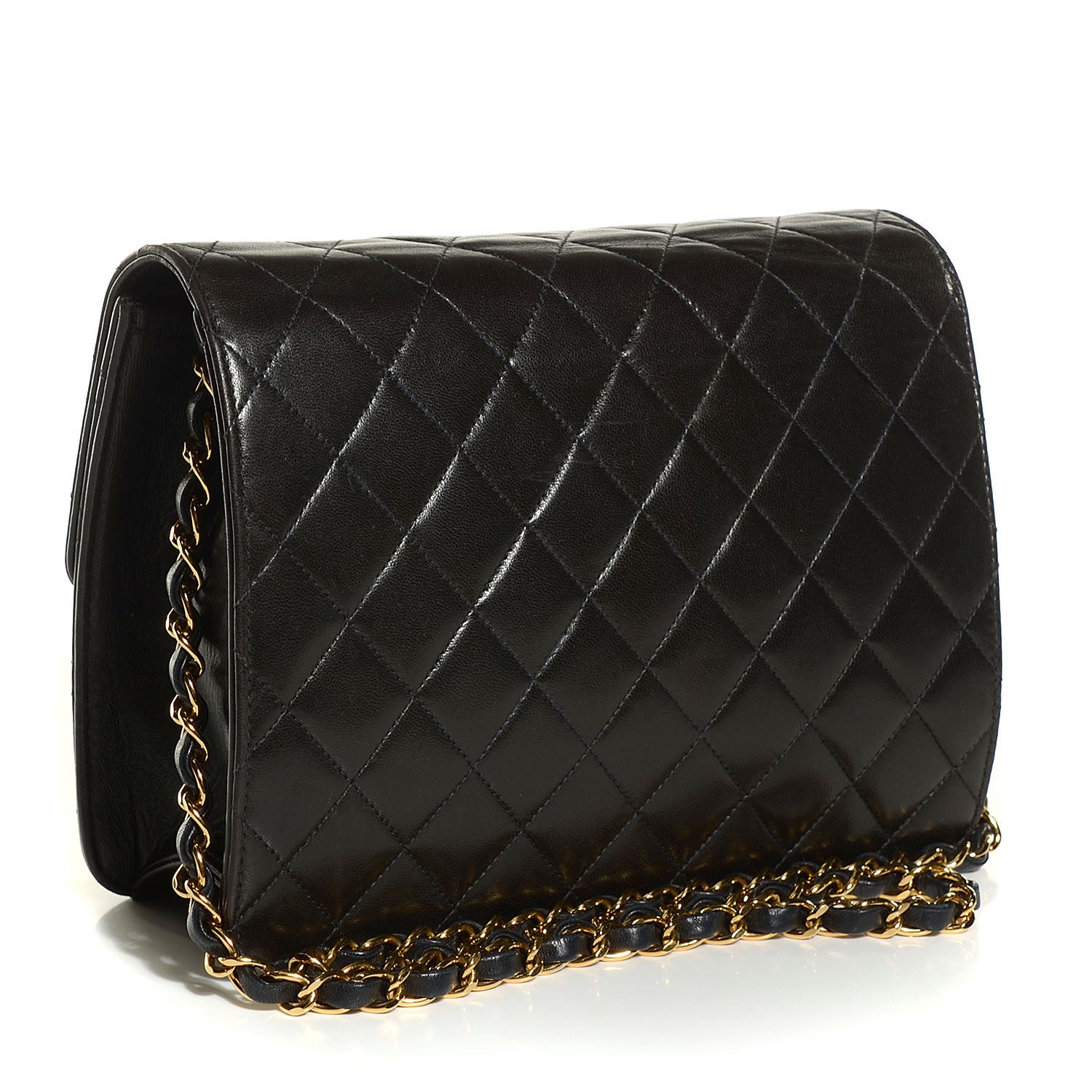 Chanel Lambskin Quilted Small Single Flap Black 3 of 10
