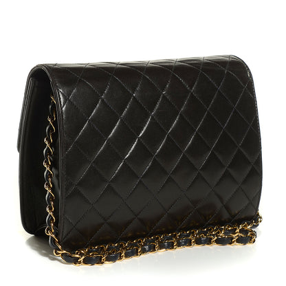 Chanel Lambskin Quilted Small Single Flap Black 3 of 10