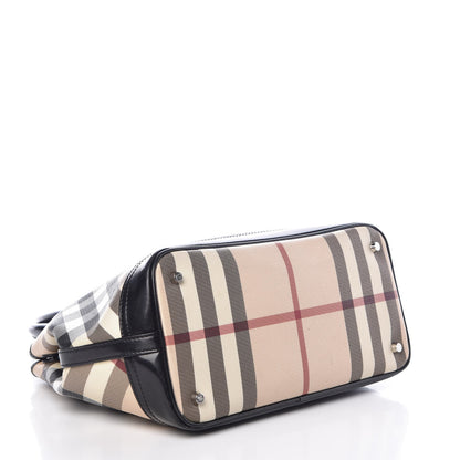 Burberry Patent Supernova Check Tote Black 4 of 11